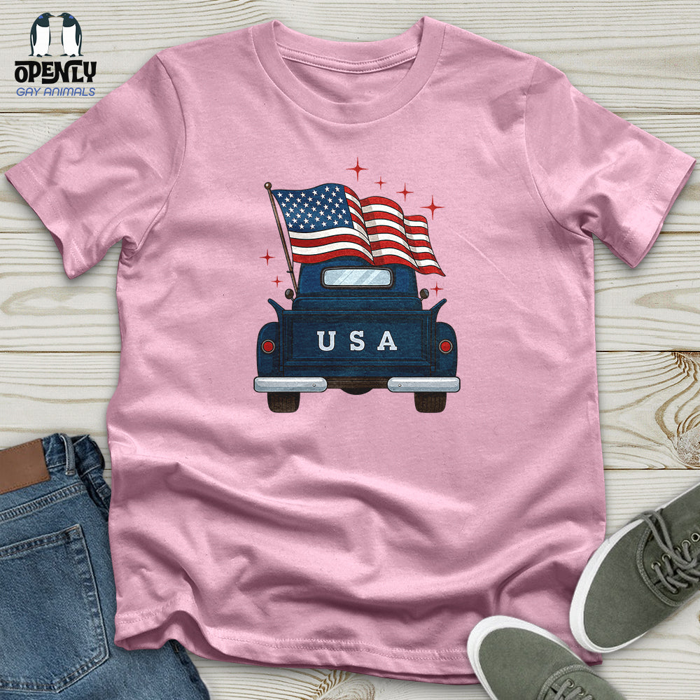 Happy Memorial Day Farm Truck Unisex T-Shirt