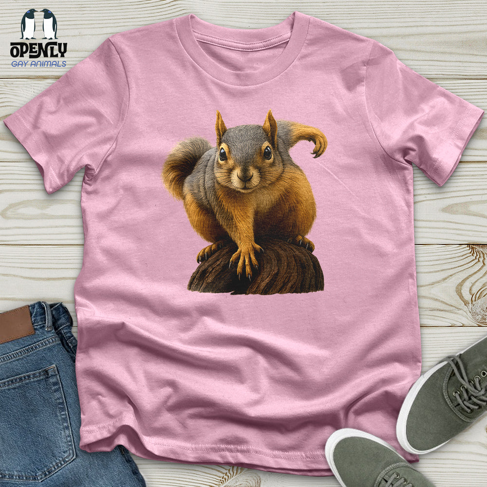 Squirrel on Alert Unisex T-Shirt