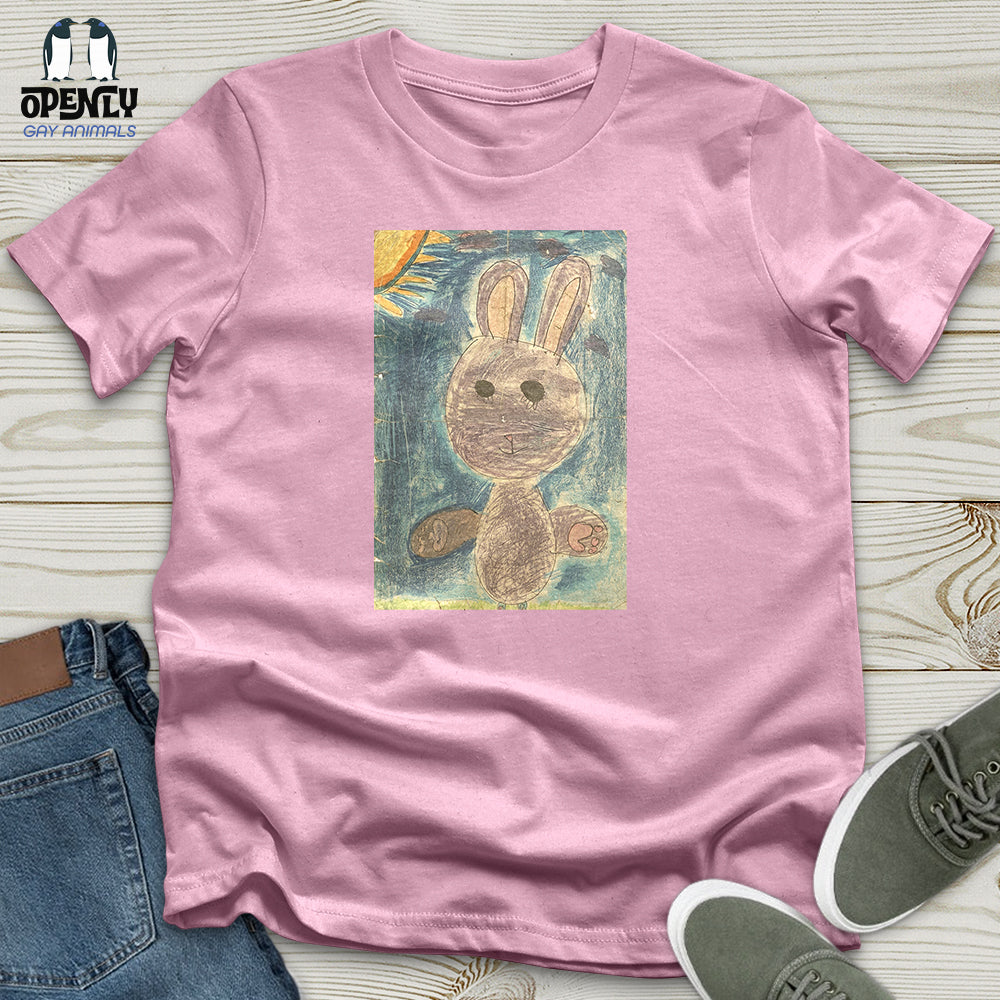 Glitch Bunny Faded Unisex T-Shirt