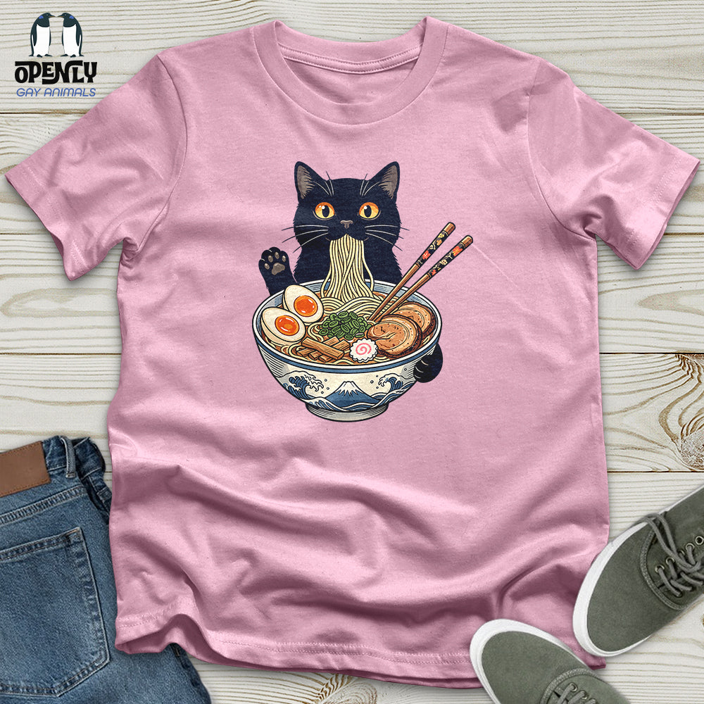 Cat with Ramen Unisex T-Shirt