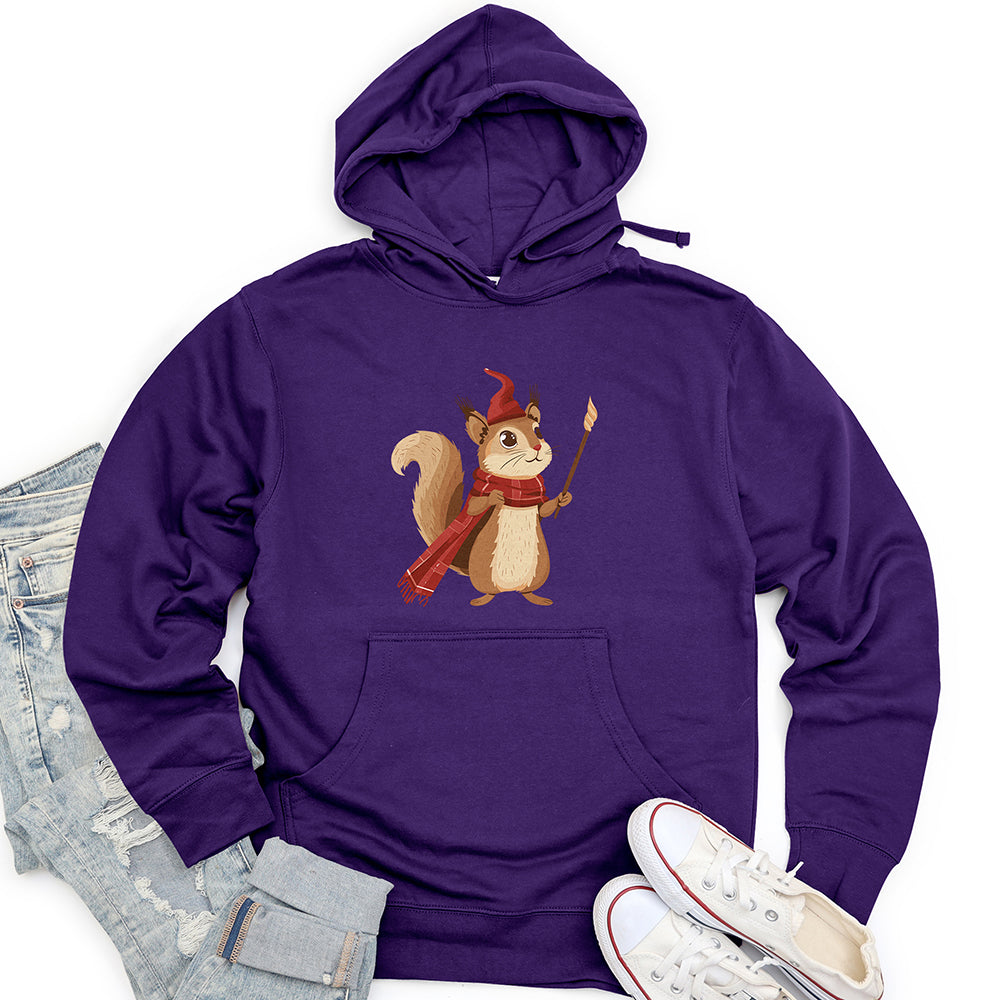 Squirrel Magician Charm Unisex Midweight Hoodie