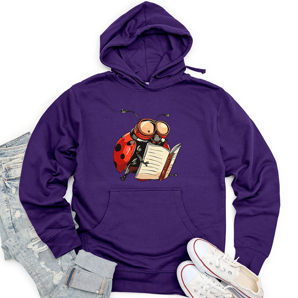 Scholarly Ladybug Unisex Midweight Hoodie