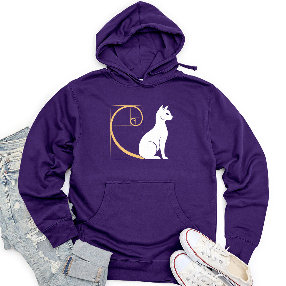 Spiral Cat Unisex midweight hoodie