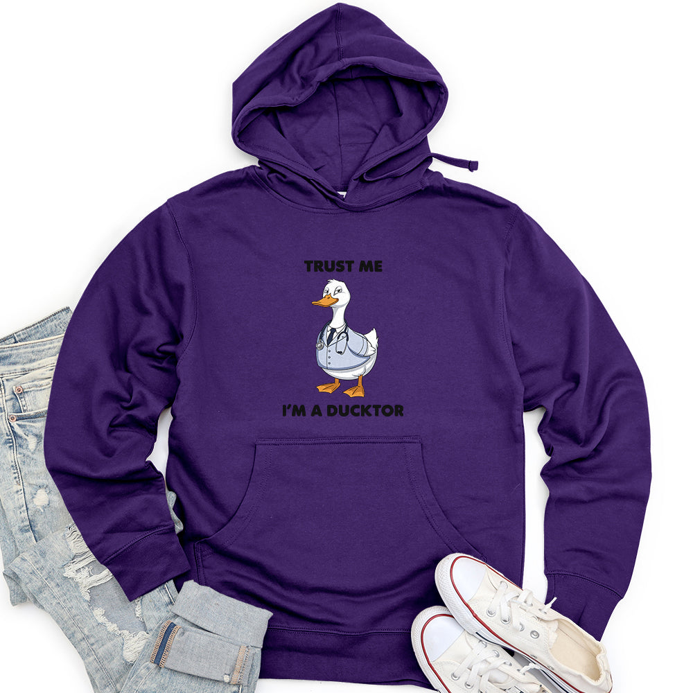 Trust Me I'm A Ducktor Unisex Midweight Hoodie