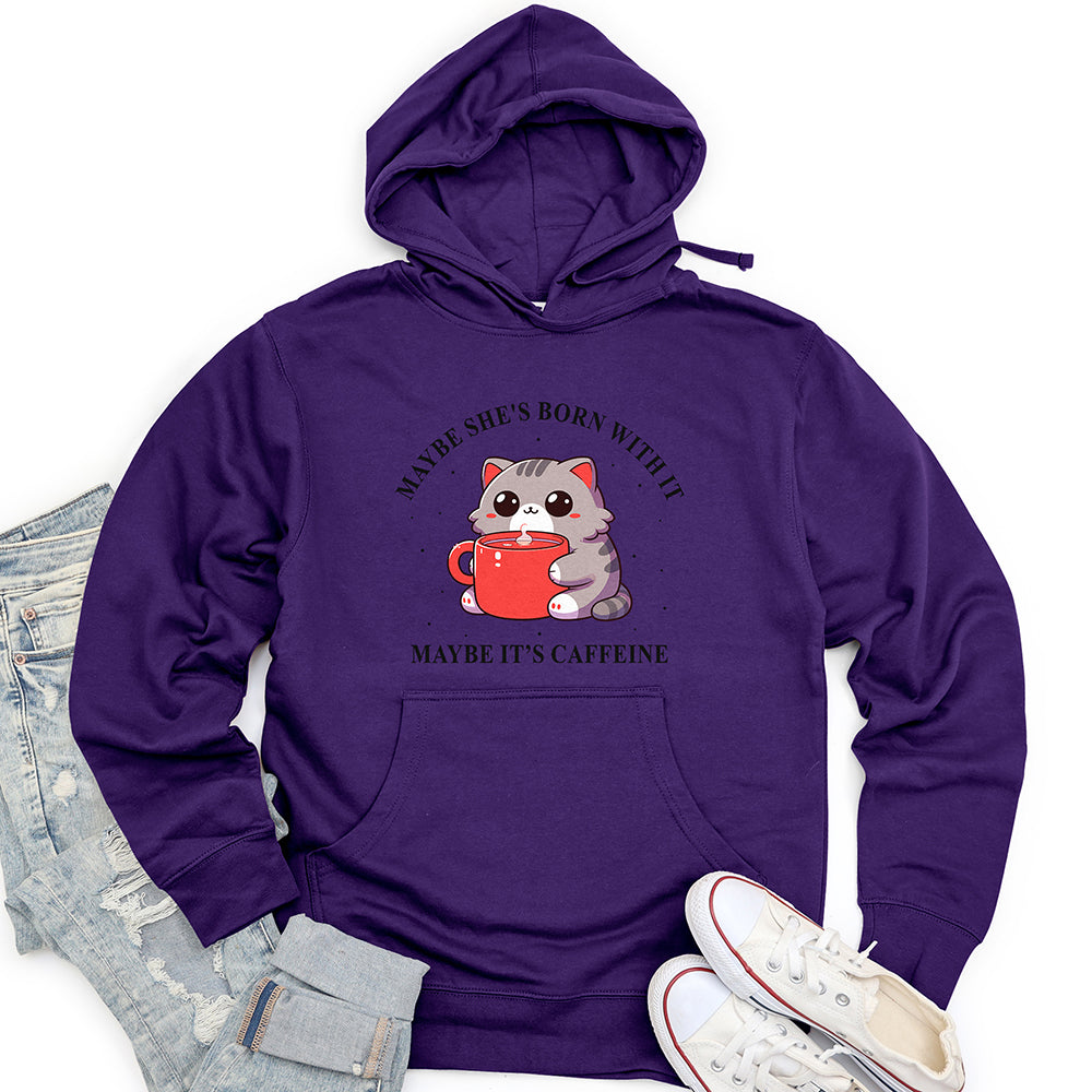 Maybe She's Born With It Unisex Midweight Hoodie