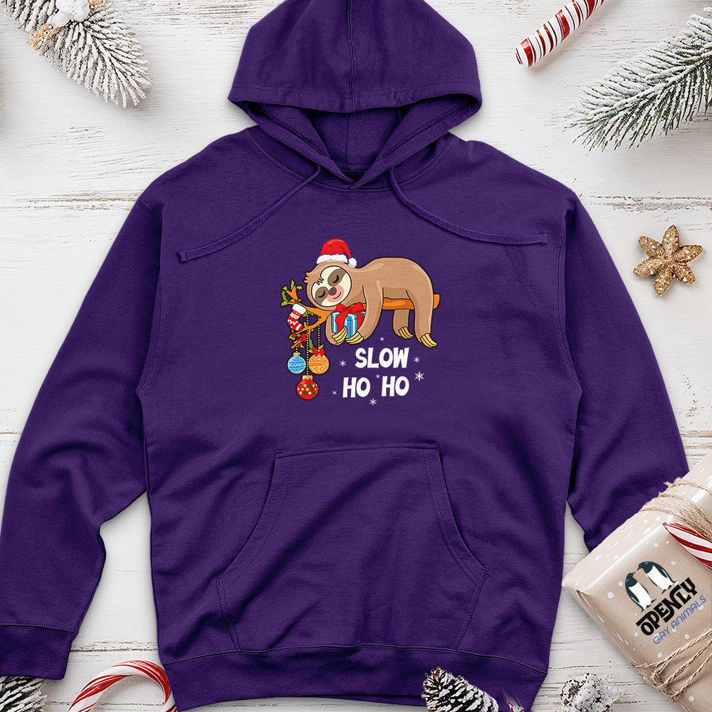 Slow Ho Ho Unisex Midweight Hoodie