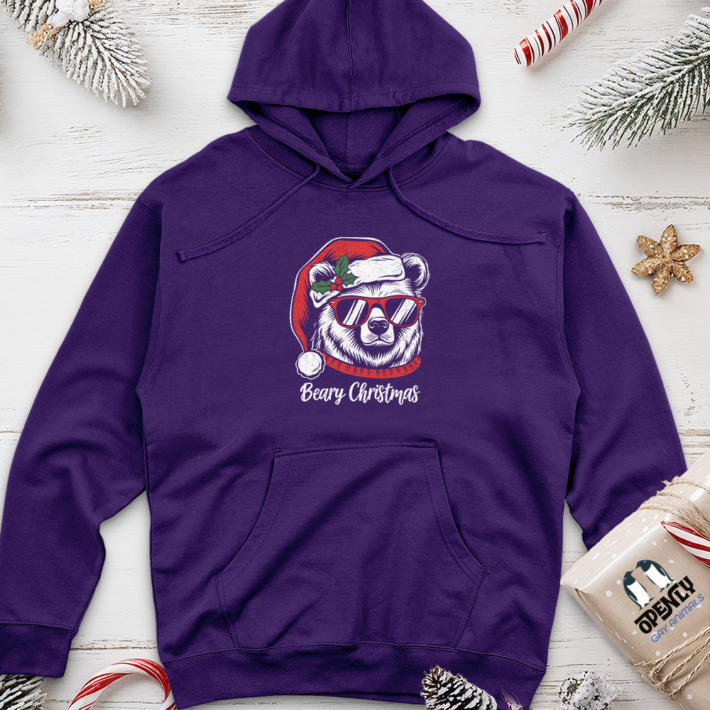 Beary Christmas Unisex Midweight Hoodie