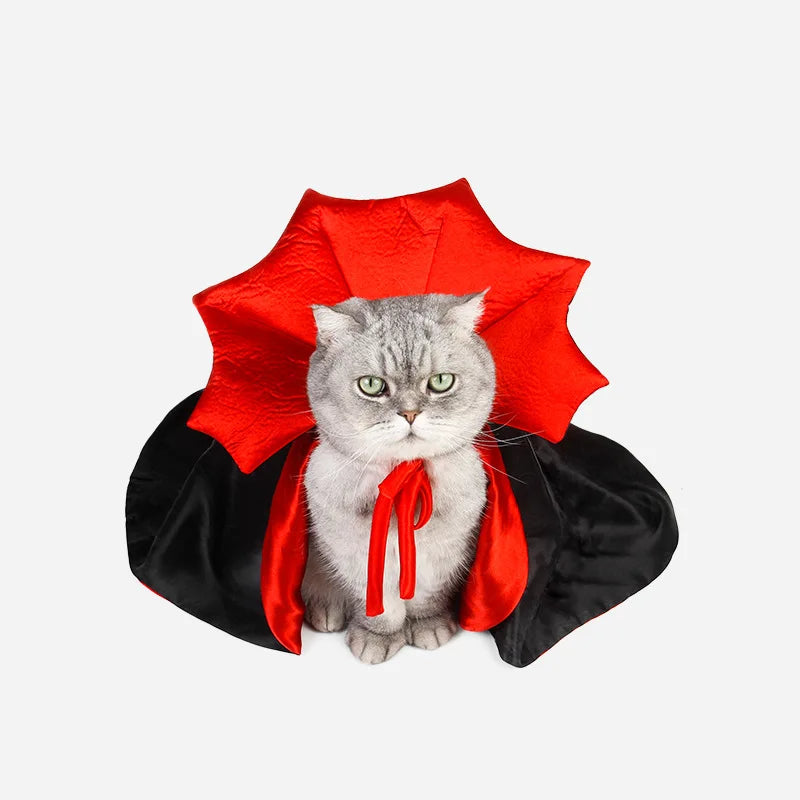 Halloween Vampire Cloak For Cat Kitten or Small Dog