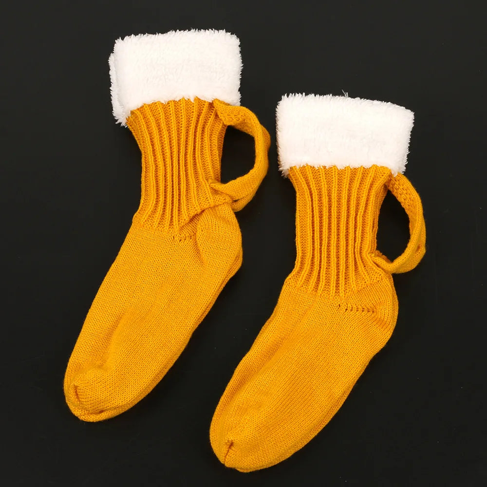 Beer Mug Knitted Socks