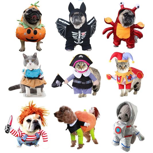 Funny Halloween Dog and Pet Cosplay Costumes Sets