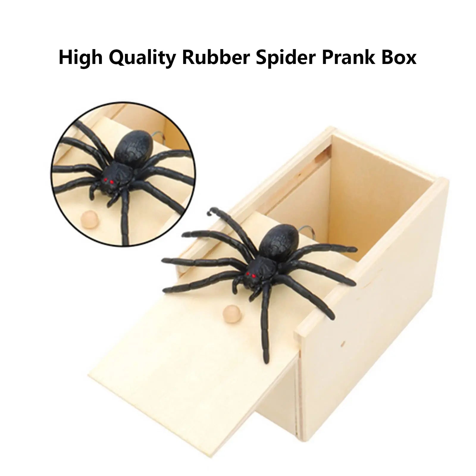 Spider Scare Wooden Box Prank