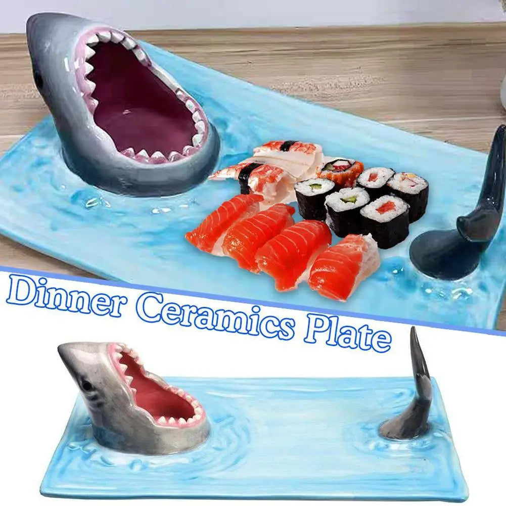 Ceramic Shark Sushi Plate