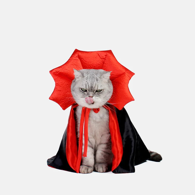 Halloween Vampire Cloak For Cat Kitten or Small Dog