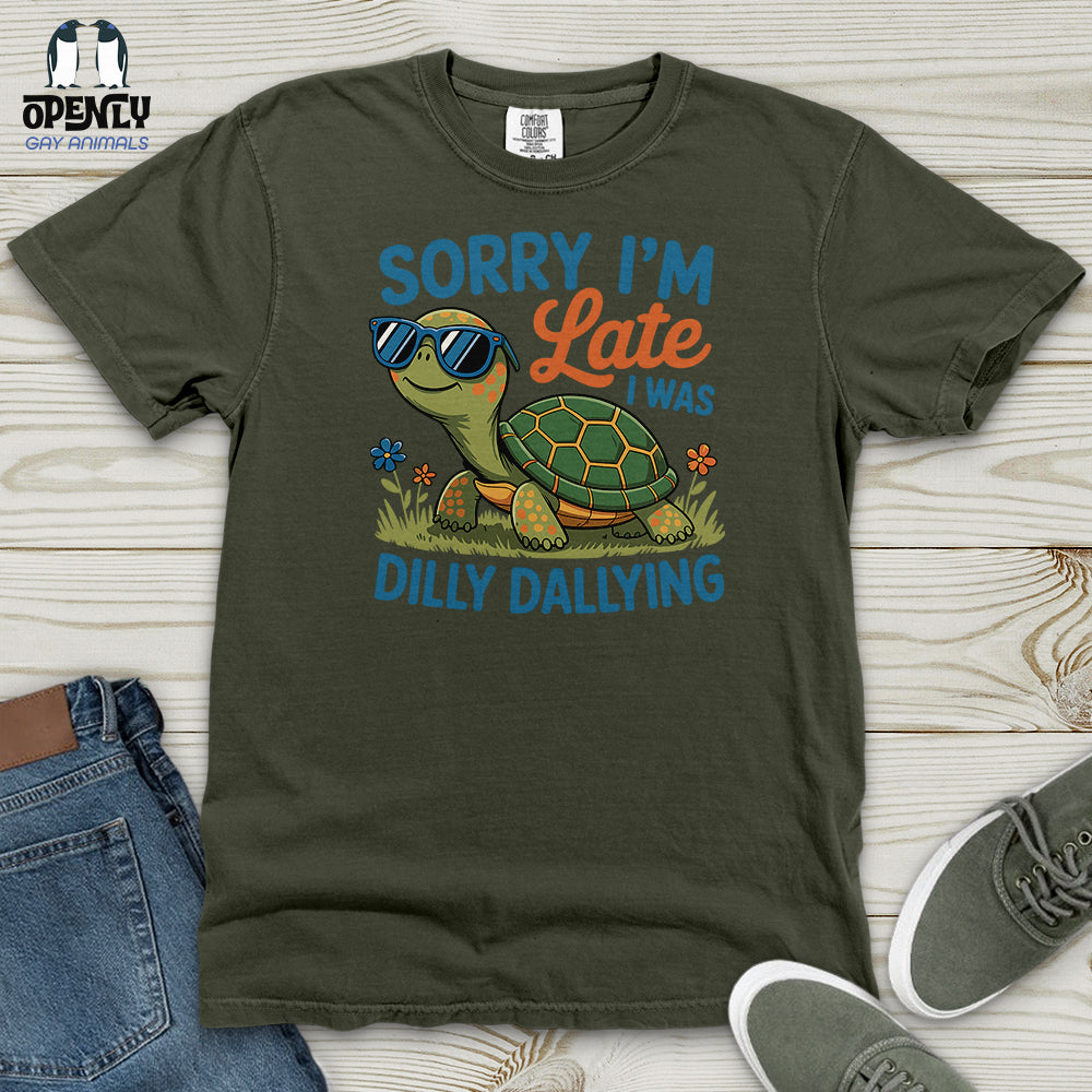 Sorry I'm Late Heavy Cotton Comfort Colors Tee