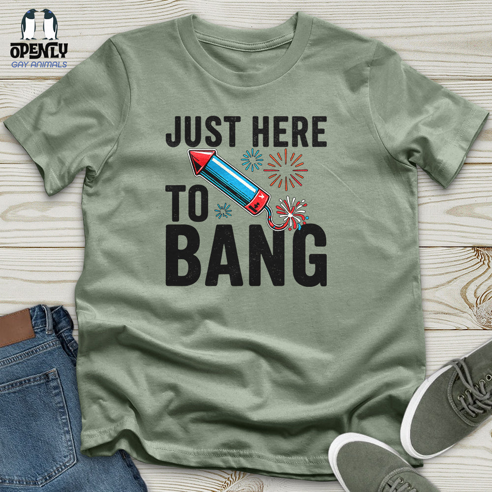 Just Here To Bang 02 Unisex T-Shirt