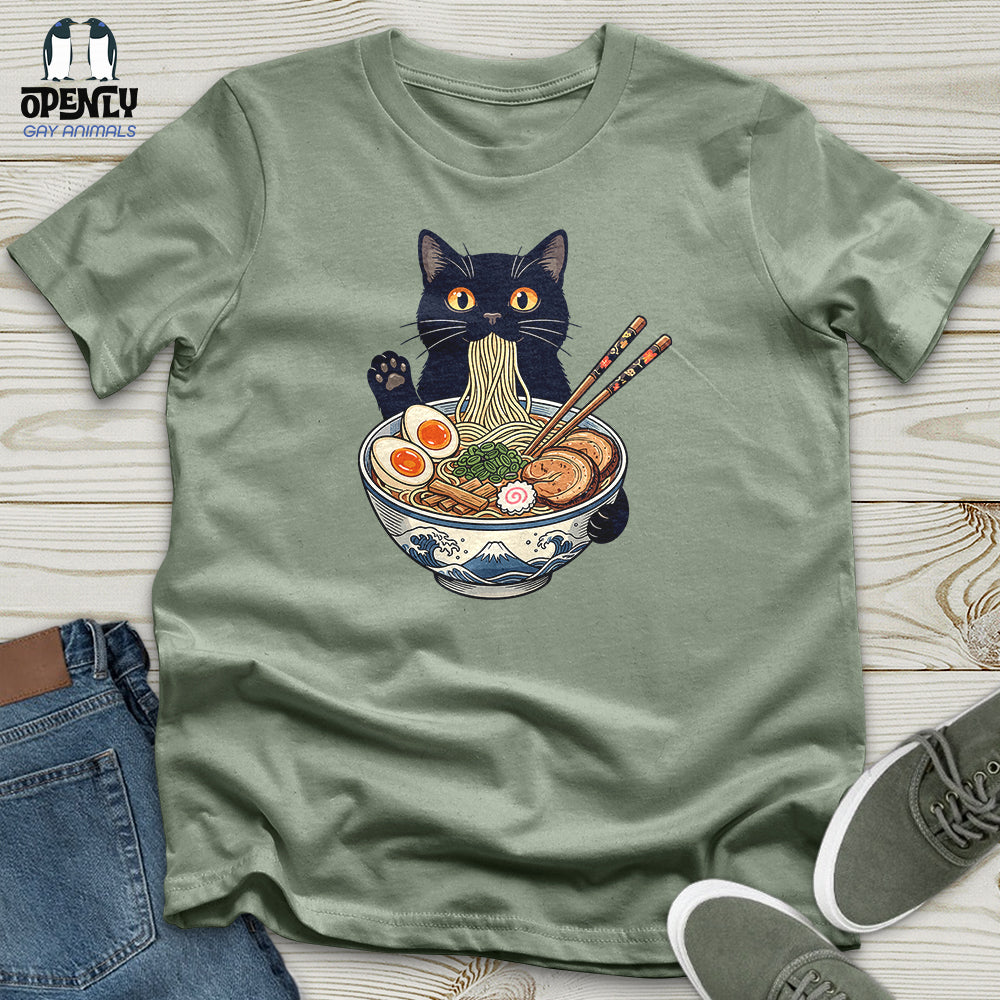 Cat with Ramen Unisex T-Shirt