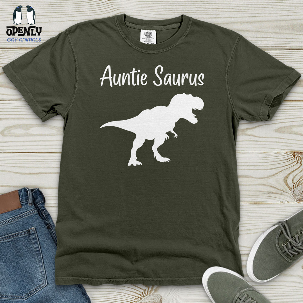 Auntie Saurus Heavy Cotton Comfort Colors Tee