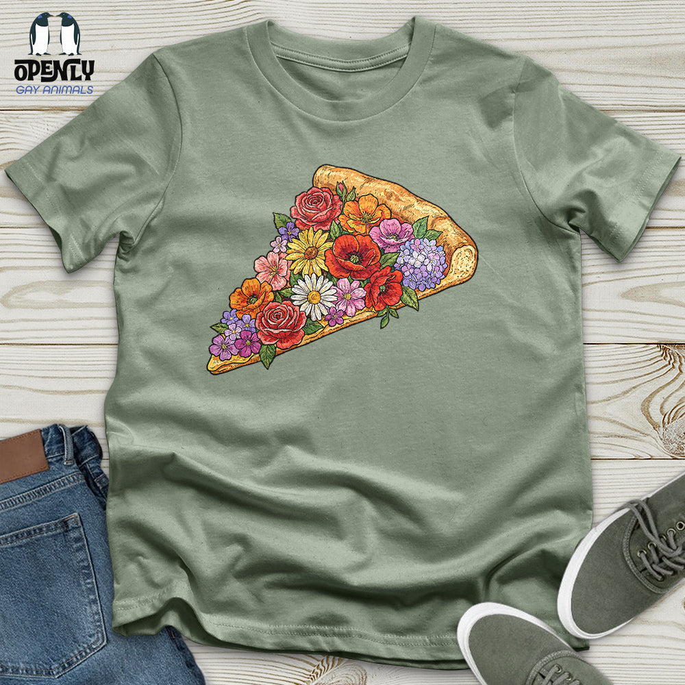 Flowers Pizza Unisex T-Shirt