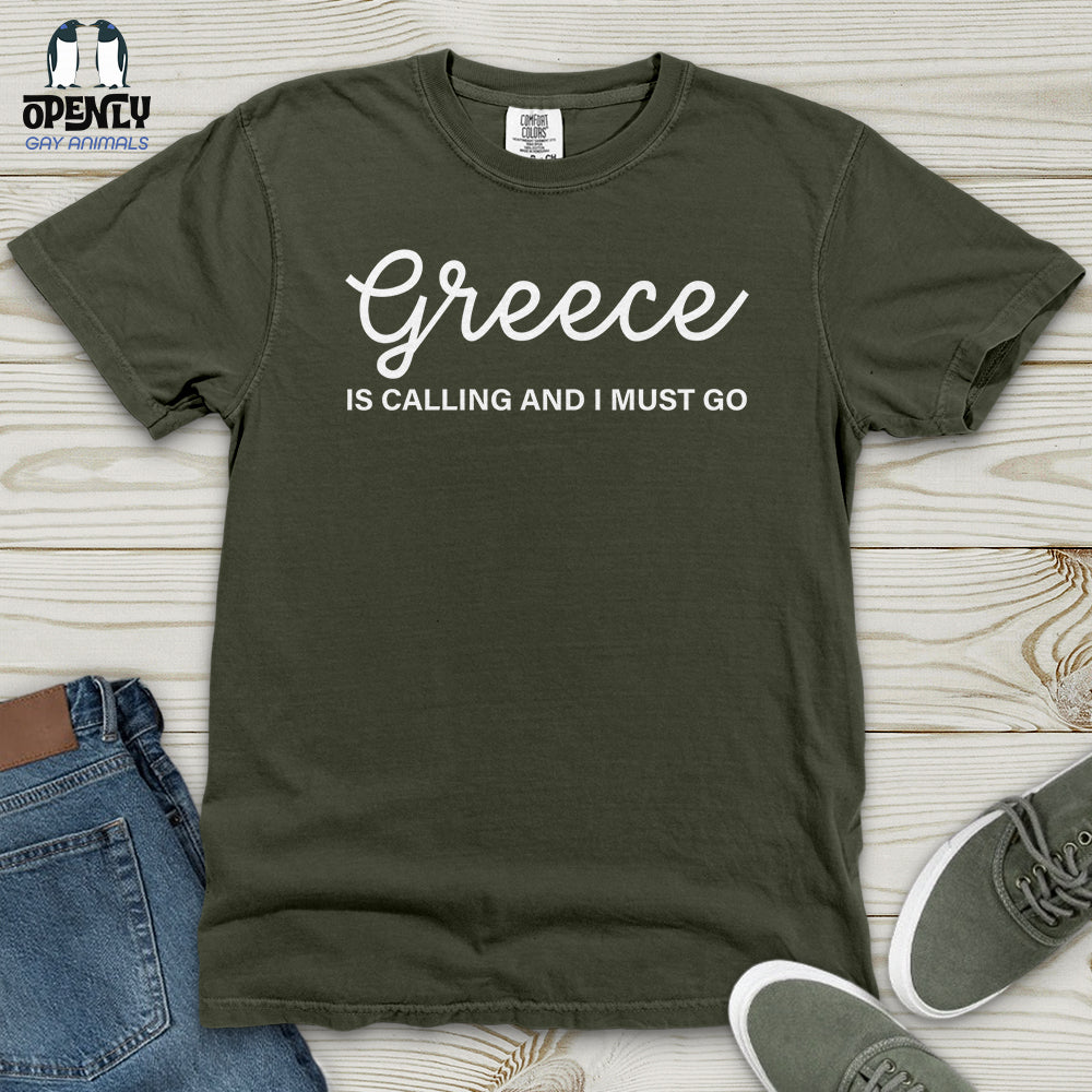 Greece Is Calling Heavy Cotton Comfort Colors Tee
