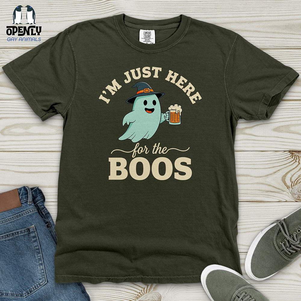 I'm Just Here For The Boos Heavy Cotton Comfort Colors Tee