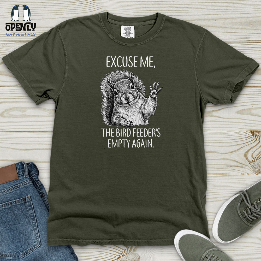 The Bird Feeder's Empty Again Heavy Cotton Comfort Colors Tee