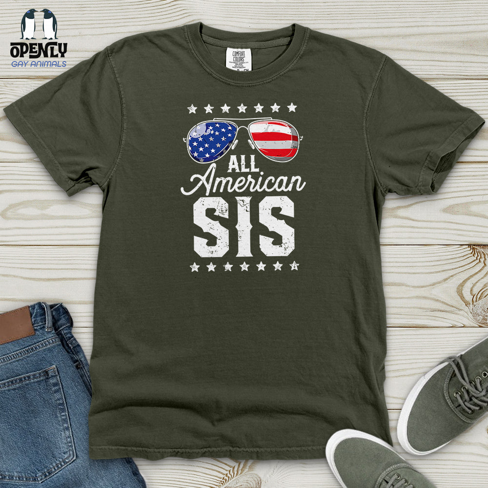 All American Sis Heavy Cotton Comfort Colors Tee