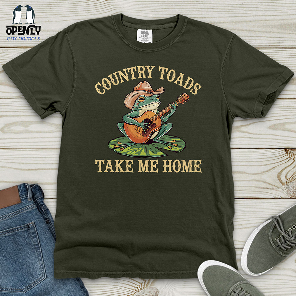 Country Toads Take Me Home Heavy Cotton Comfort Colors Tee