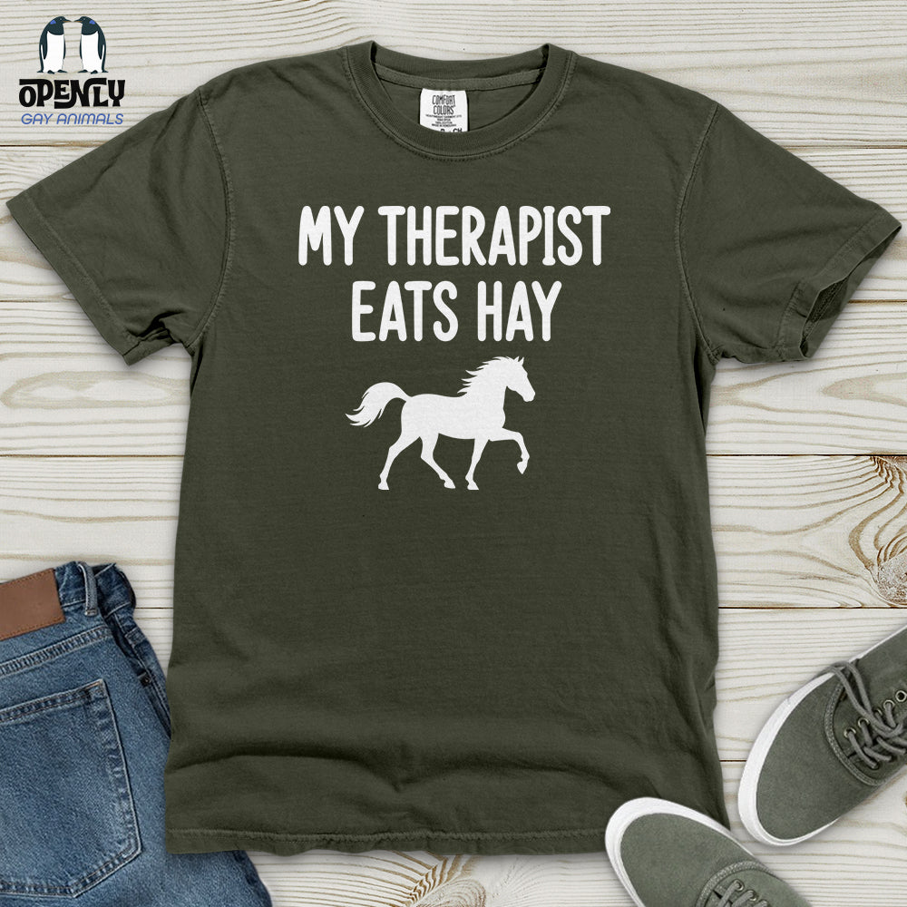 My Therapist Eats Hay Heavy Cotton Comfort Colors Tee