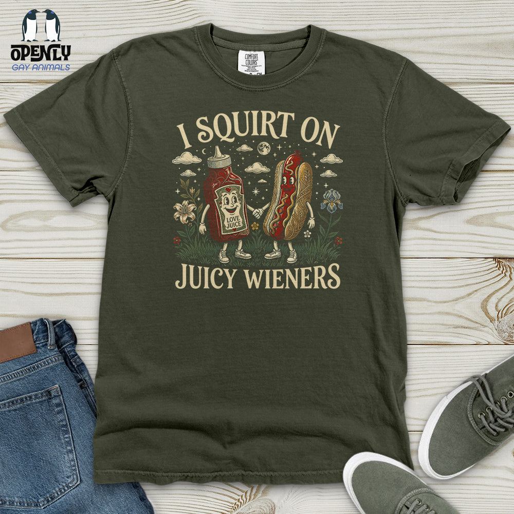 I Squirt on Juicy Wieners Heavy Cotton Comfort Colors Tee