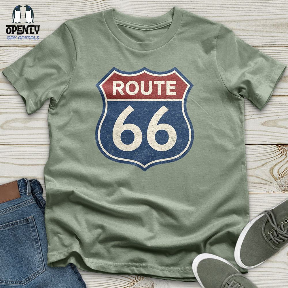 Vintage Route 66 Sign Unisex T-Shirt