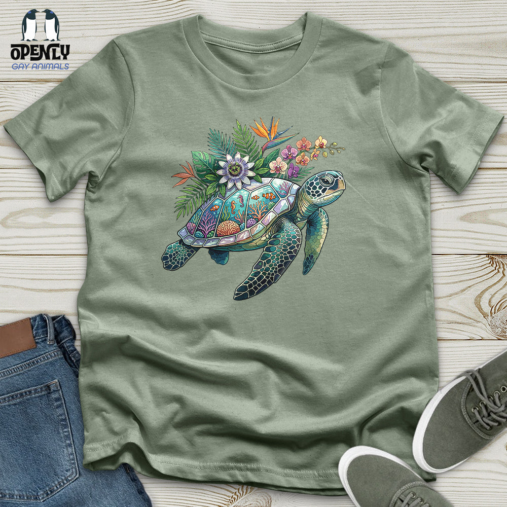 Floral Turtle Unisex T-Shirt