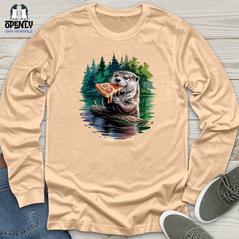 Otter Pizza Unisex Long Sleeve Tee