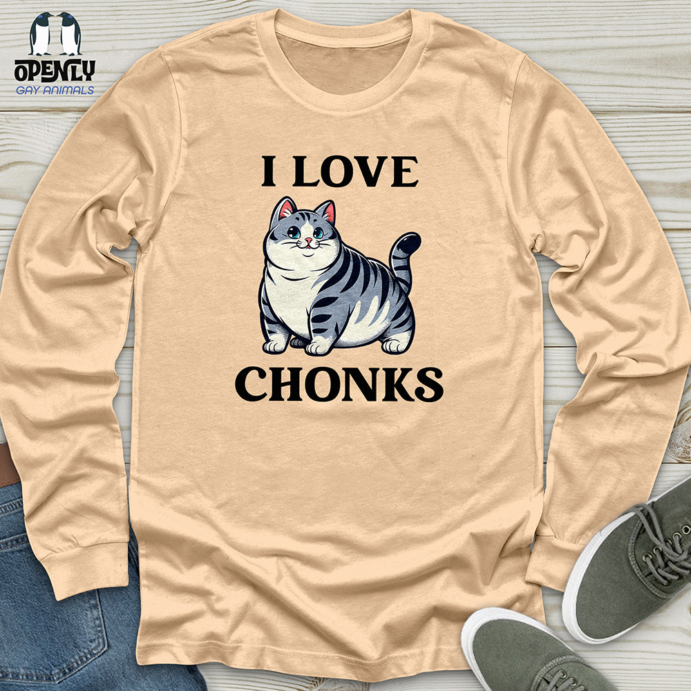 I Love Chonks Unisex Long Sleeve Tee