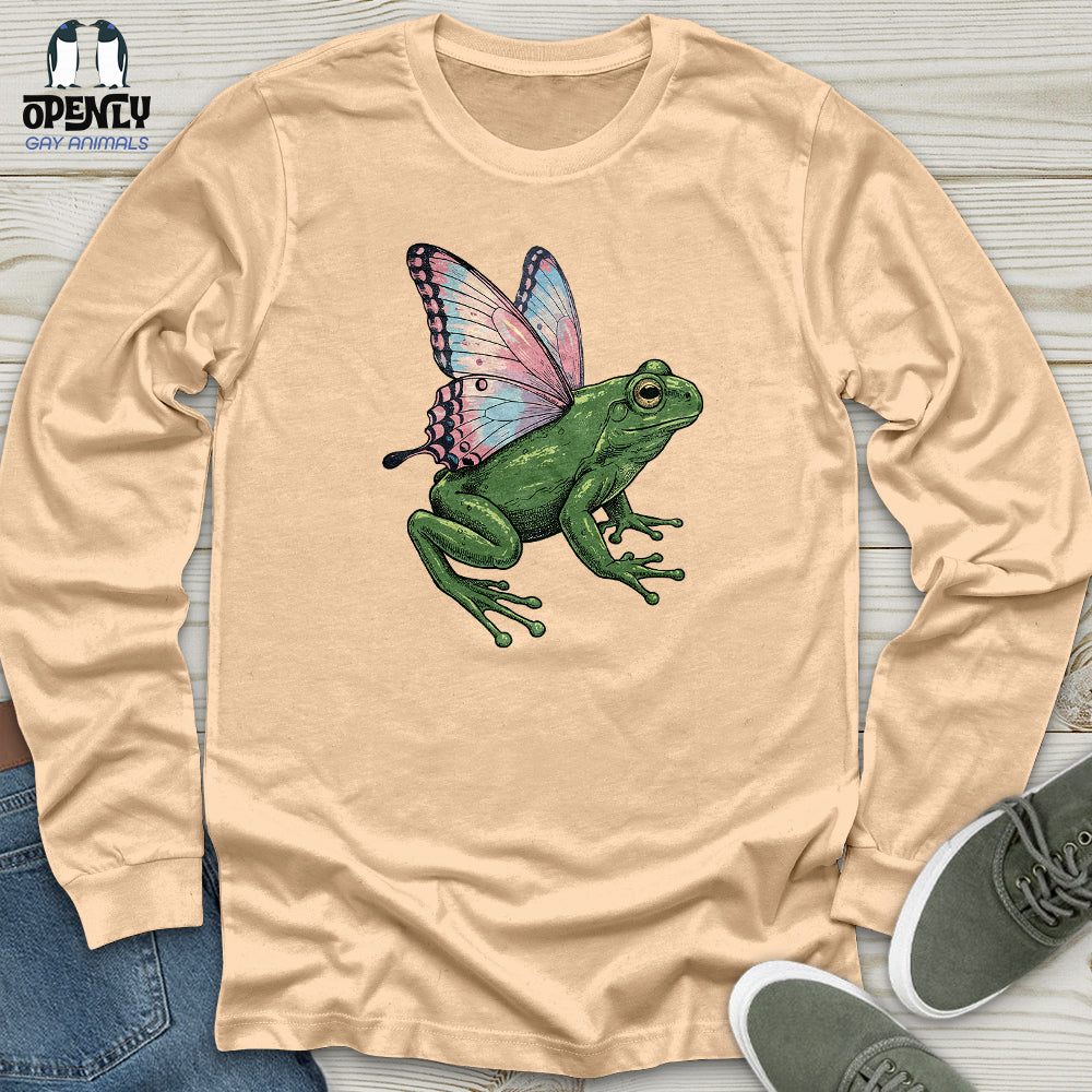 Butterfly Wings Frog Unisex Long Sleeve Tee