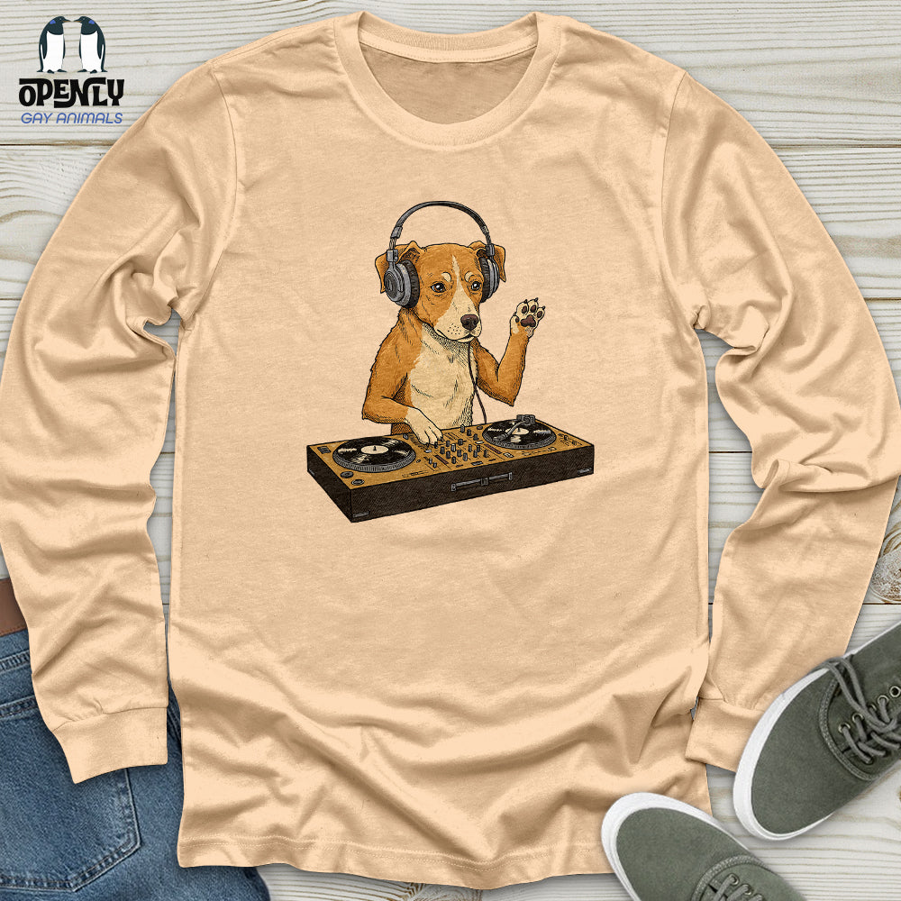 Dog DJ Unisex Long Sleeve Tee