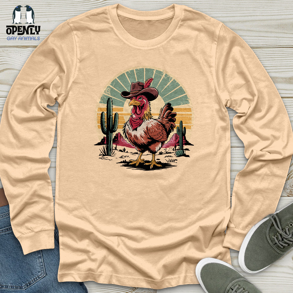 Cowboy Chicken Unisex Long Sleeve Tee