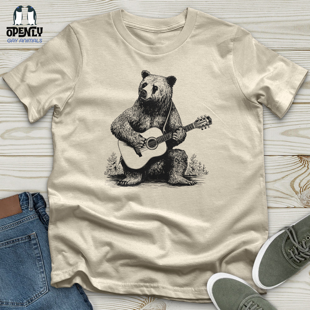 Bear Guitarist Softstyle Tee
