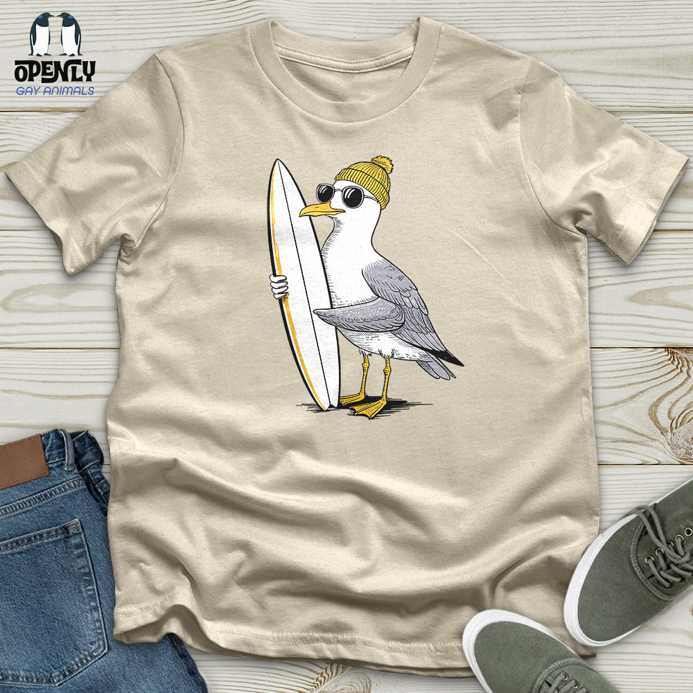 Surfing Seagull Softstyle Tee