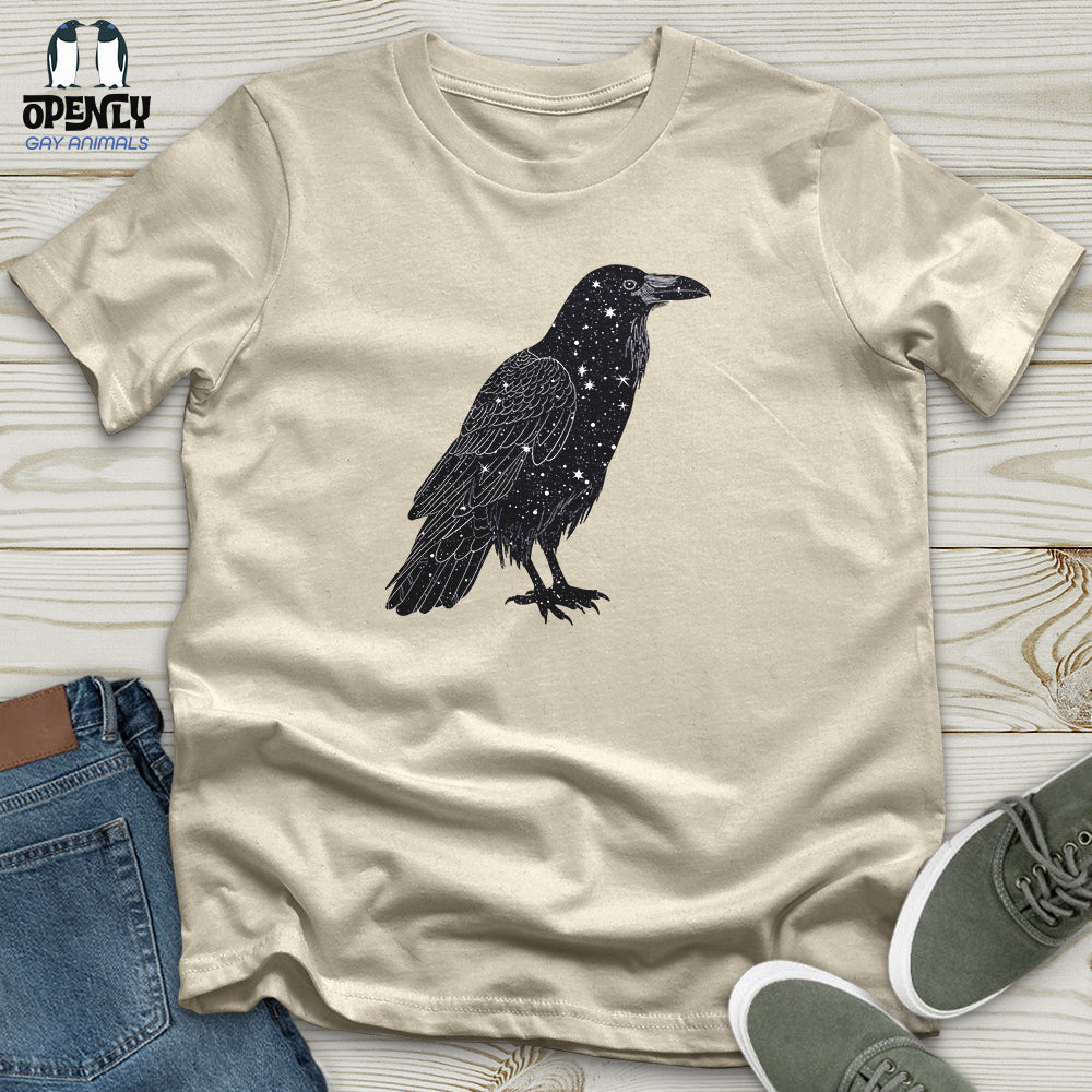 Celestial Raven Silhouette Softstyle Tee