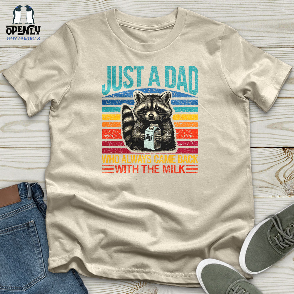 Just a Dad, Who Always Came Back With the Milk Softstyle Tee