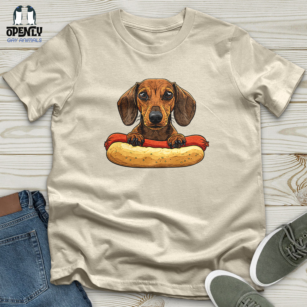 Dachshund Hotdog Hug Softstyle Tee