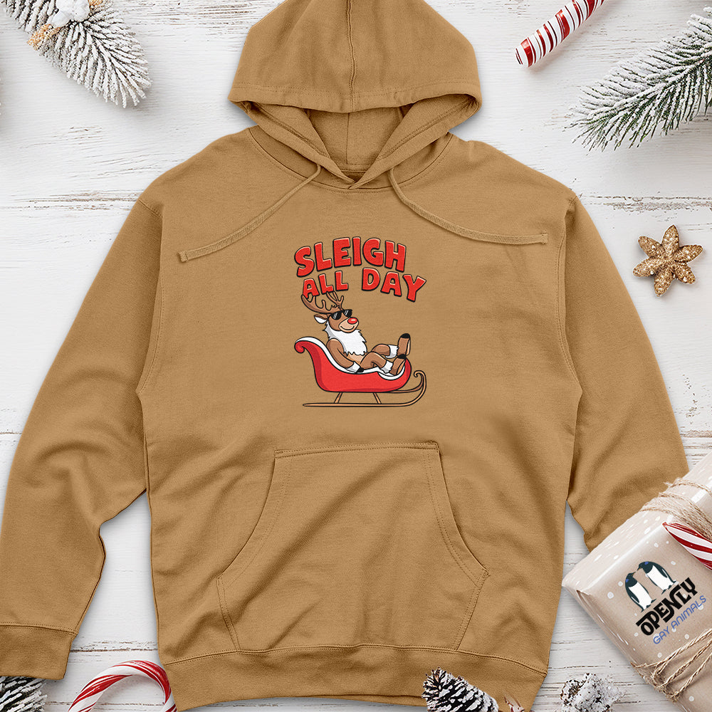 Sleigh All Day Unisex Midweight Hoodie