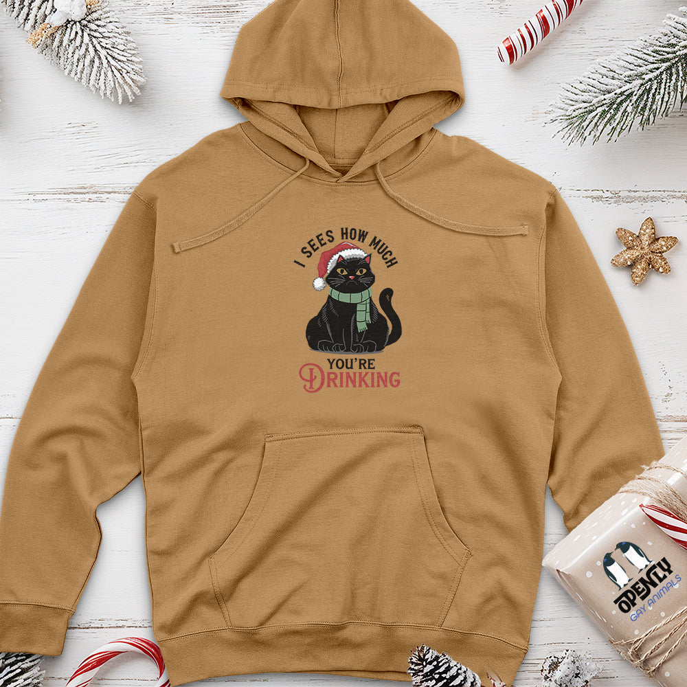 I Sees How Much You're Drinking Unisex Midweight Hoodie