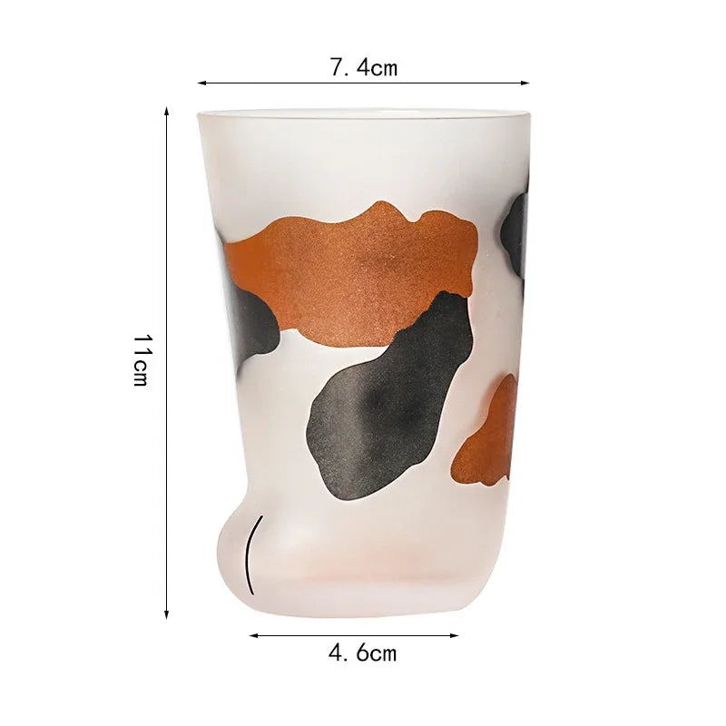 300ML Cute Glass Cat Paw Cup