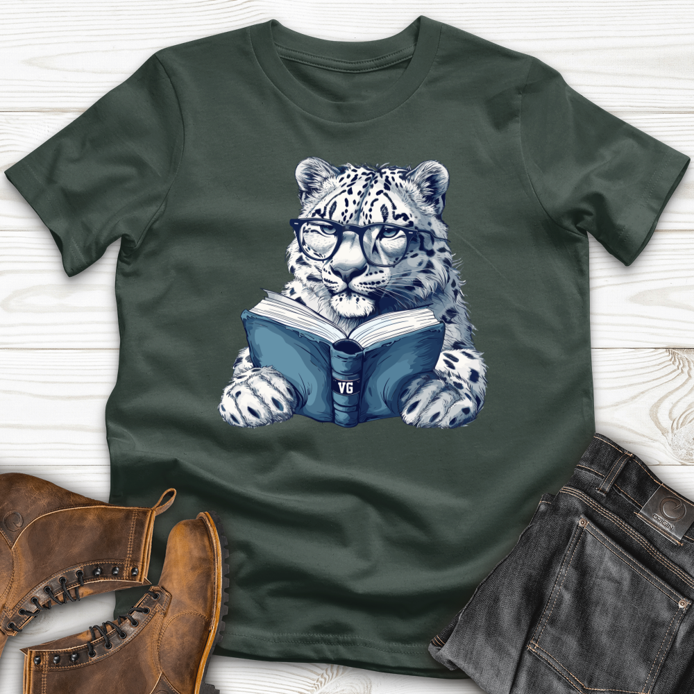 Scholarly Snow Leopard Softstyle Tee