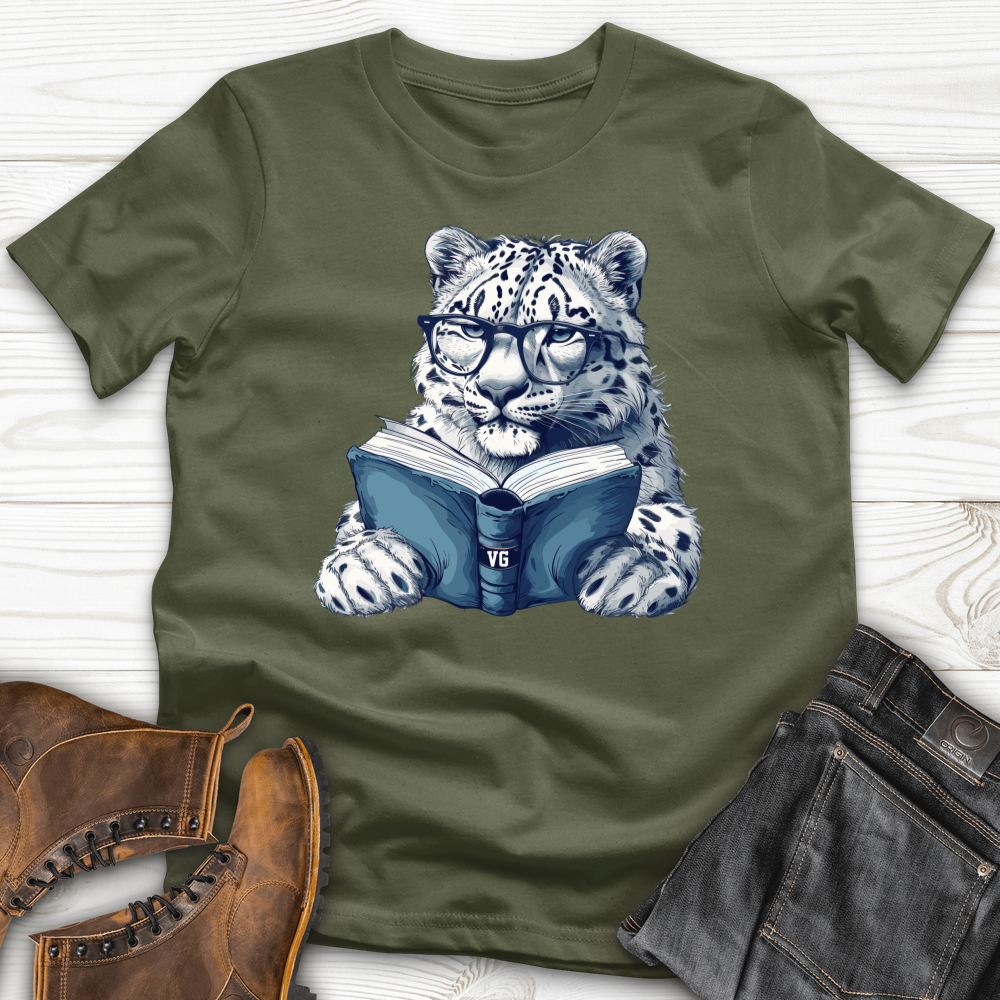 Scholarly Snow Leopard Softstyle Tee