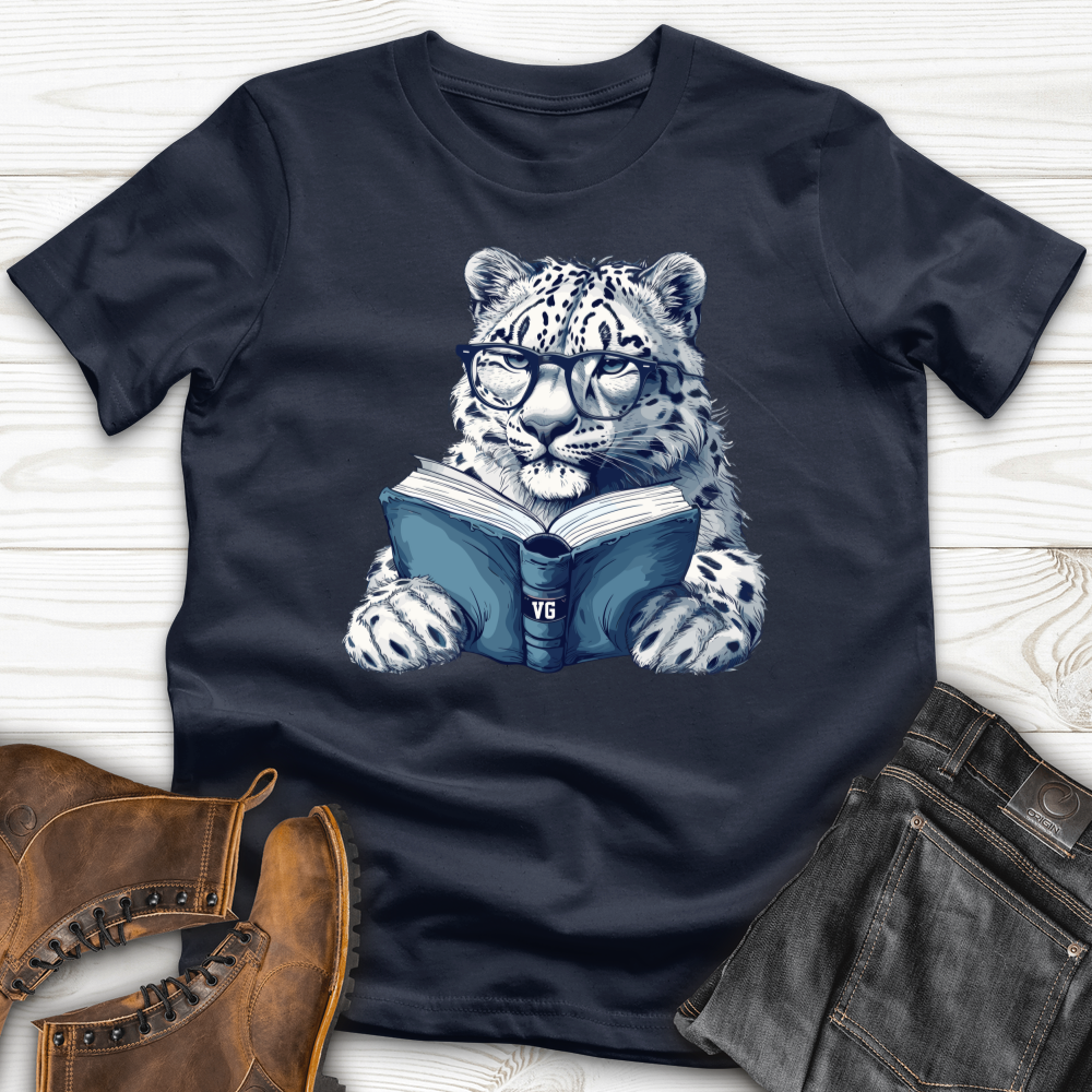 Scholarly Snow Leopard Softstyle Tee