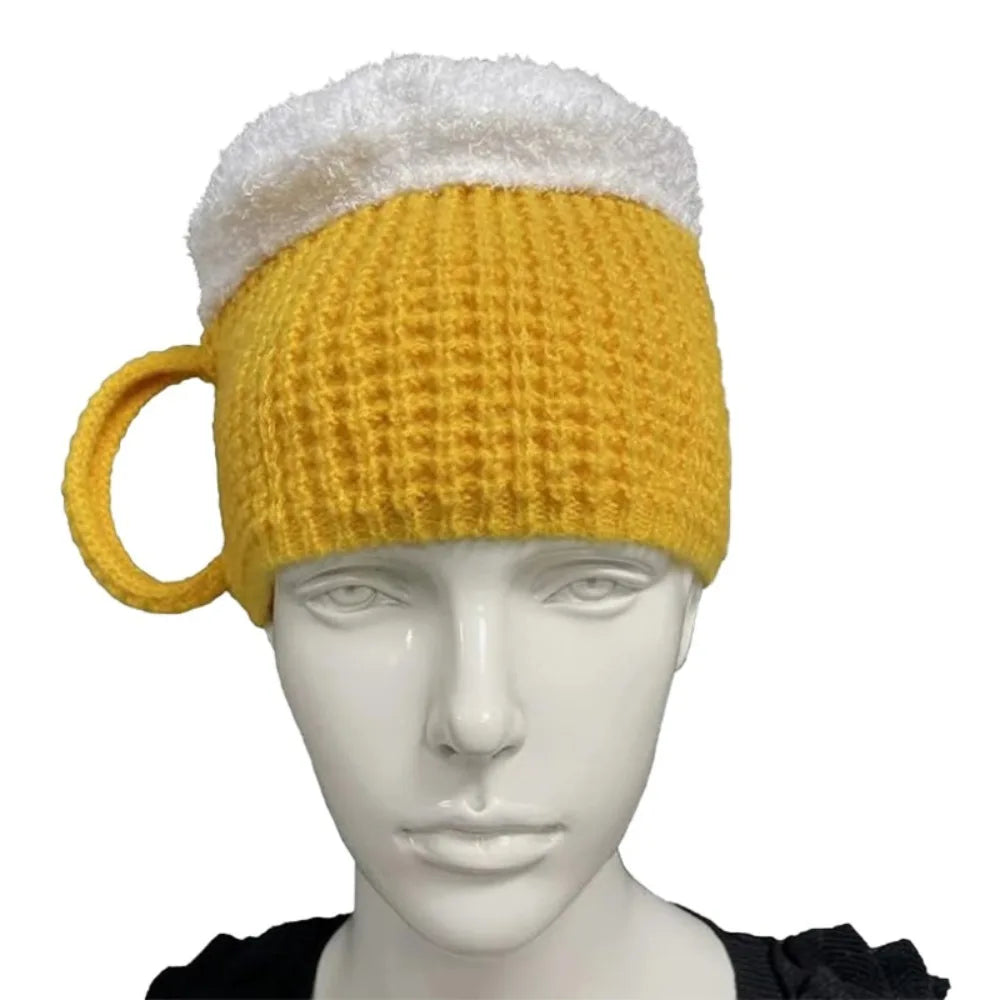 Beer Mug Beanie - Unisex - Versatile Pullover Cap - Fun Gift!