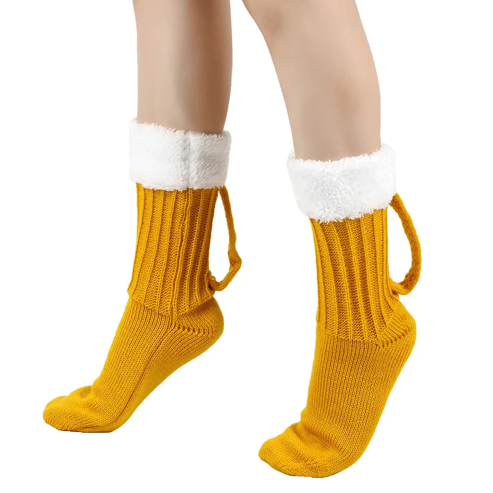 Beer Mug Knitted Socks