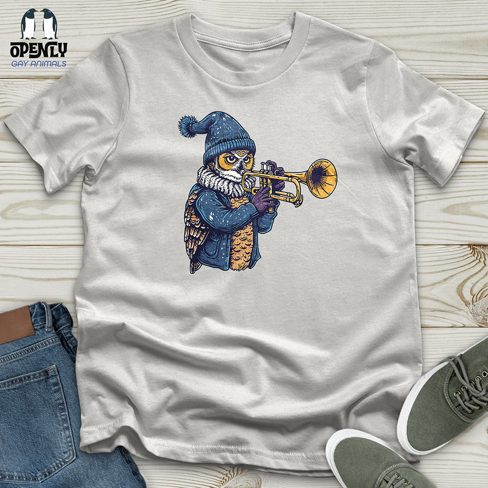 Owl Trumpet Performance Unisex t-shirt